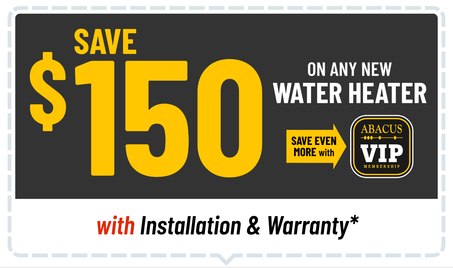 Water Heater Special Offer